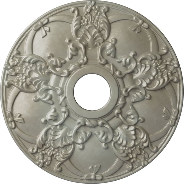 Ekena Millwork Norwich Ceiling Medallion (Fits Canopies up to 4 1/2"), 18"OD x 3 1/2"ID x 1 3/8"P, Flash Gold CM18NOFLS - main